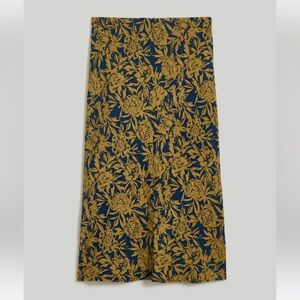 Madewell Layton MIDI Slip Skirt in Floral